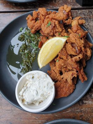 Mushroom fritti $17.00: delicious at Red Sparrow Pizza in Collingwood