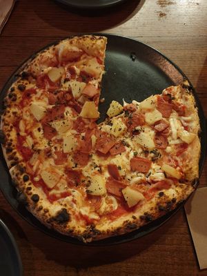 Pepperoni: nice and cheesy with really nice bacon at Red Sparrow Pizza in Collingwood