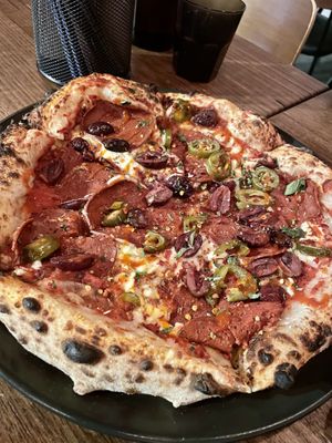 The Volcano Pizza  at Red Sparrow Pizza in Collingwood