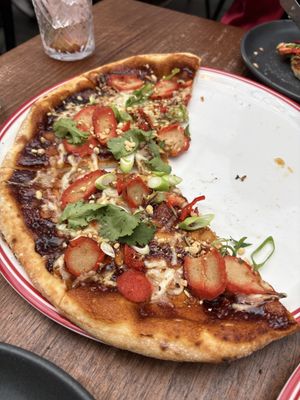 Banh Mi Pizza, almost gone too quick to get a photo 🥰  at Red Sparrow Pizza in Collingwood