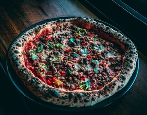 Vegan pizza at Red Sparrow Pizza in Collingwood