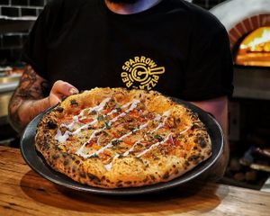 Vegan Tandoori Chicken Pizza at Red Sparrow Pizza in Collingwood