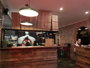 Inside at Red Sparrow Pizza in Collingwood