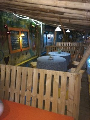 Outdoor seating area at Cay Me - Tamarind Tree in Da Nang