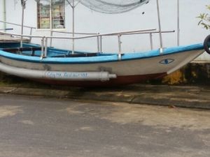 Boat outside at Cay Me - Tamarind Tree in Da Nang