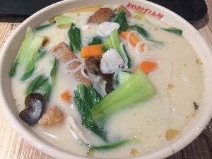 Sliced Fish Bee Hoon Soup  at e Veg 益素食 - IMM Building in West Singapore