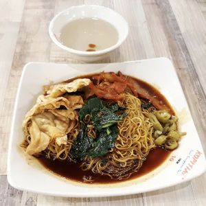 Wanton noodles  at e Veg 益素食 - IMM Building in West Singapore