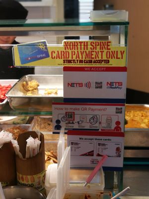 Cashless payment only at e Veg 益素食 - NTU in West Singapore
