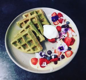Hulk waffles!! at The Cake Collective in Moonee Ponds