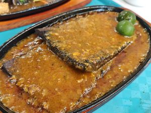 Sambal fish at Zhen Xiang Vegetarian in North Singapore