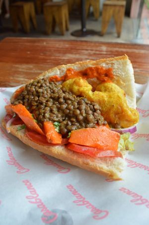 Vegan sandwich  at Casablanca Sandwicherie - 카사블랑카 샌드위치 in Seoul