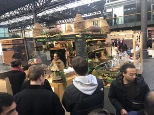 Big queue & lovely owner  at Merkamo Ethiopian in East London