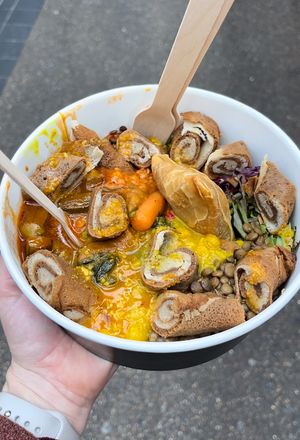 All in one dish  at Merkamo Ethiopian in East London