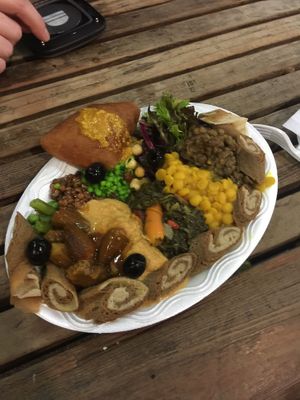 Absolutely delicious! I ate this late Friday night after drinking cocktails and celebrating my birthday. It did not disappoint!  at Merkamo Ethiopian in East London