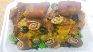 Special plate.  at Merkamo Ethiopian in East London