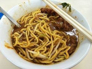 太甜了，mee rebus at Lian Yuan 莲缘素 in Central Singapore
