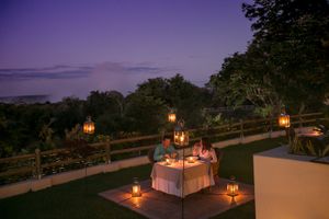 Cassia Restaurant - starlit al fresco dining at The Cassia Restaurant in Victoria Falls