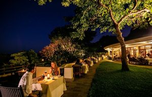 Cassia Restaurant evening dining at The Cassia Restaurant in Victoria Falls