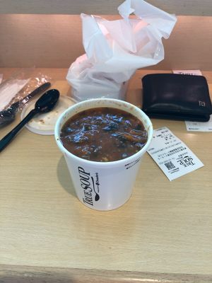 Vegan minestrone soup  at HND - True Soup in Tokyo