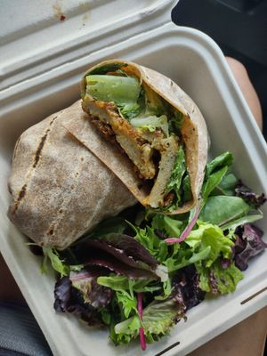 Seitan chickn Caesar wrap at Lila in Sarasota