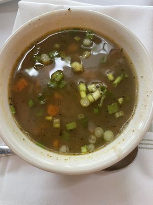 Lentil soup at Lila in Sarasota