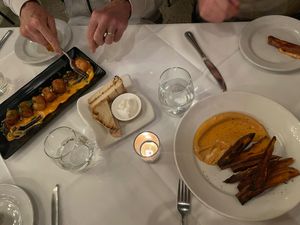 Yams and rice tot appetizers at Lila in Sarasota