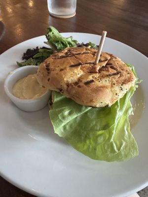 Mushroom burger   at Lila in Sarasota