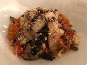 Vegan gnocchi at Lila in Sarasota