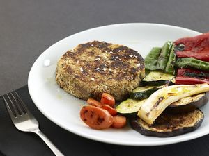 Hamburguesa vegana at Lasal del Varador in Mataro