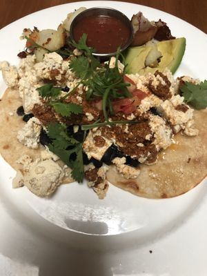 Soy chorizo breakfast at Orphan Breakfast House in Sacramento