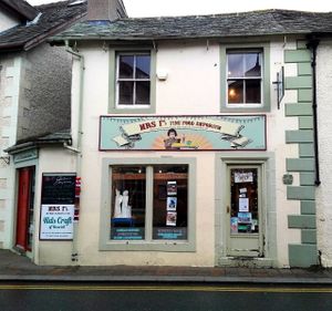 Shop front. at Mrs F's Fine Food Emporium in Keswick