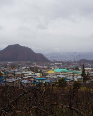 View from the top of a hill about 15 mins walk from the ryokan.  at Yudanaka Seifuso in Yamanouchi