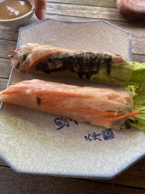 Spring rolls   at Thuc Duong Bao An - Bao An Macrobiotic in Da Nang