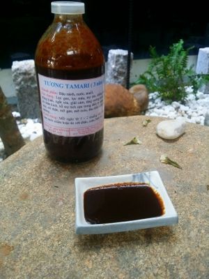 Organic Macrobiotic Tamari (3 years fermentation) at Thuc Duong Bao An - Bao An Macrobiotic in Da Nang