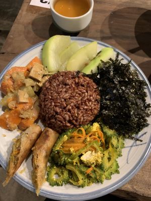 Small rice plate (not so small!)  at Thuc Duong Bao An - Bao An Macrobiotic in Da Nang