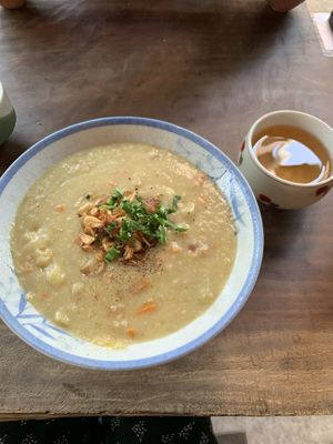 Oat soup is so satisfying  at Thuc Duong Bao An - Bao An Macrobiotic in Da Nang