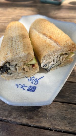 Bánh mi - small but so delicious, my favourite!  at Thuc Duong Bao An - Bao An Macrobiotic in Da Nang