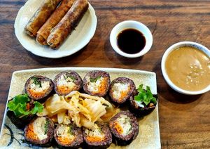 Gimbap & Spring Rolls at Thuc Duong Bao An - Bao An Macrobiotic in Da Nang