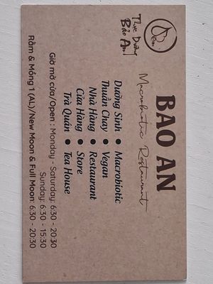  at Thuc Duong Bao An - Bao An Macrobiotic in Da Nang