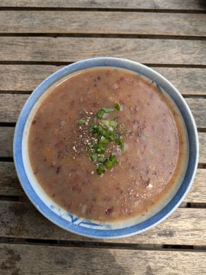 Brown Rice Porridge and Vegetables at Thuc Duong Bao An - Bao An Macrobiotic in Da Nang