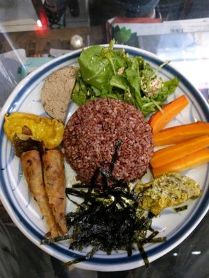 Rice plate of the day at Thuc Duong Bao An - Bao An Macrobiotic in Da Nang