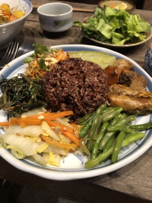 Rice plate at Thuc Duong Bao An - Bao An Macrobiotic in Da Nang