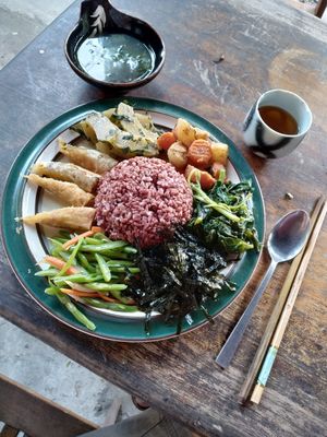 Rice plate at Thuc Duong Bao An - Bao An Macrobiotic in Da Nang