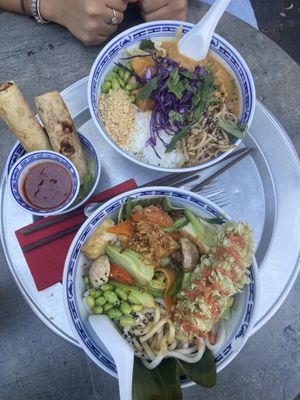 look at this amazing food at 1990 Vegan Living in Berlin