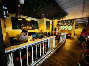 Another interior of the restaurant  at 1990 Vegan Living in Berlin