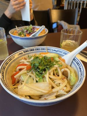 Lunch Menu B Udon Noodles #Veganuary at 1990 Vegan Living in Berlin
