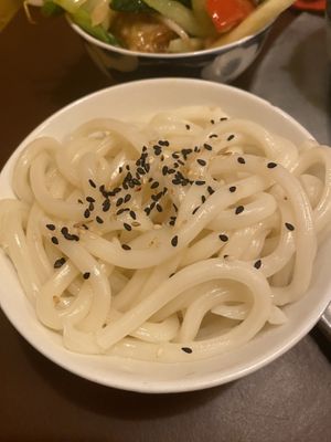 Udon noodles  at 1990 Vegan Living in Berlin
