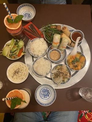 A feast!  at 1990 Vegan Living in Berlin