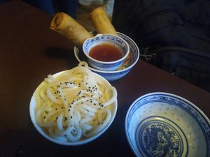 Small dishes at 1990 Vegan Living in Berlin