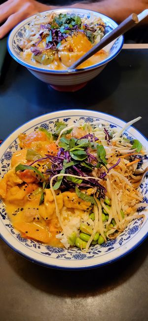 Delicious King kong bowl at 1990 Vegan Living in Berlin